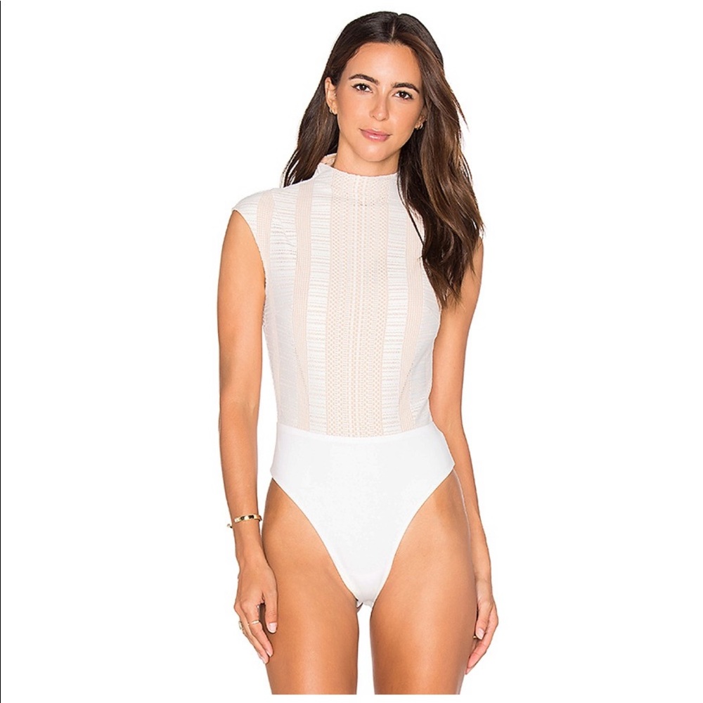 Misha white bodysuit, fully lined